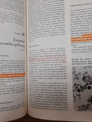 Hematology used academic book 1977, 1755 pages