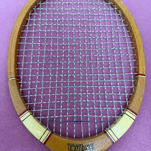 Trueline junior wooden vintage tennis racket from the 70s like new