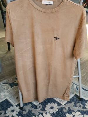 River Island T-shirt used, size M, brown, velvety fabric