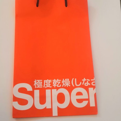 Superdry paper gift bag 16x25cm new