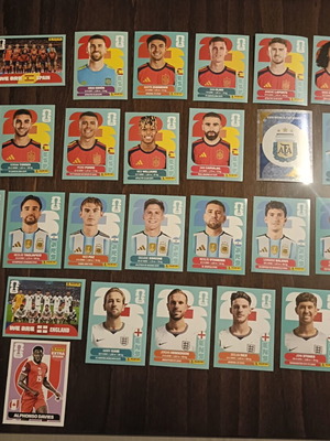 Panini World Cup Stickers new, finalists Spain Argentina England