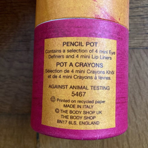 Body Shop vintage 1990 cosmetic set used