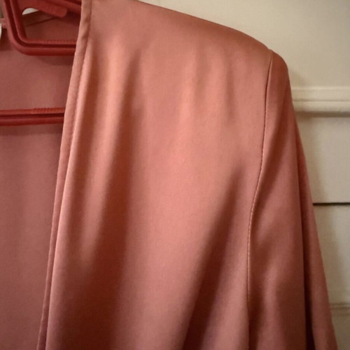 Mind Matter mini satin dress coral size L new