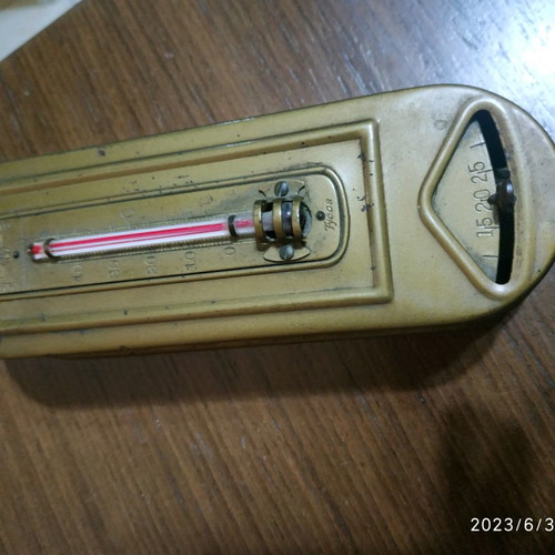 Room thermometer used, very old, made in America