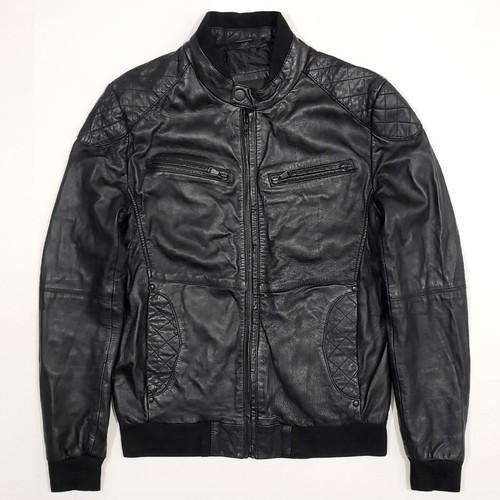 Zara Man leather jacket like new, size S-M, black