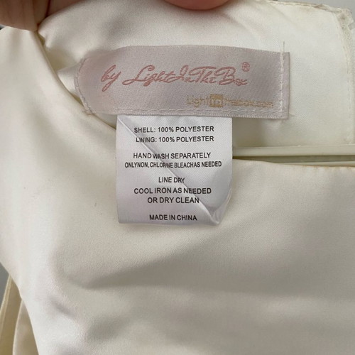 Bachelorette dress used, size M, white midi