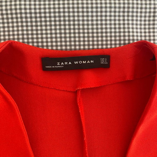 Zara red mini dress used, size S
