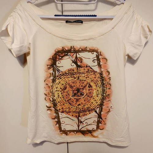 Roberta Scarpa Y2K Top Large, like new, brown and orange