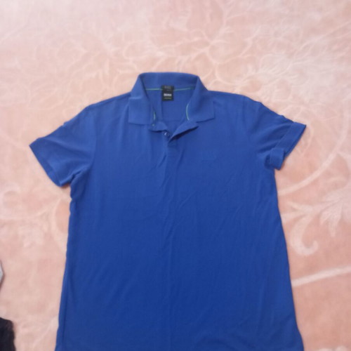 Boss men's blue polo shirt like new size M