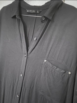 Zara black shirt dress like new, size S/M