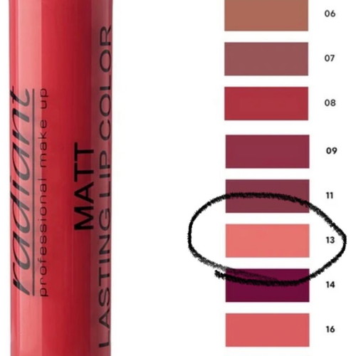 Radiant Matt lasting lip color No13 peach shade new