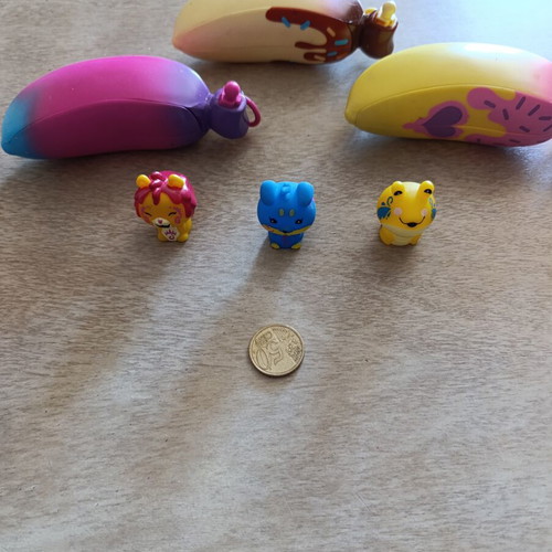 Go Bananas figures used, miniatures with animals and dolls