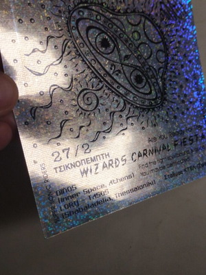 Wizards Carnival Fiesta Flyer 2 αυτοκόλλητα σαν καινούργια, πακέτο