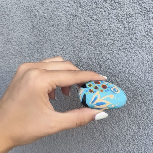 Handmade stone fish new