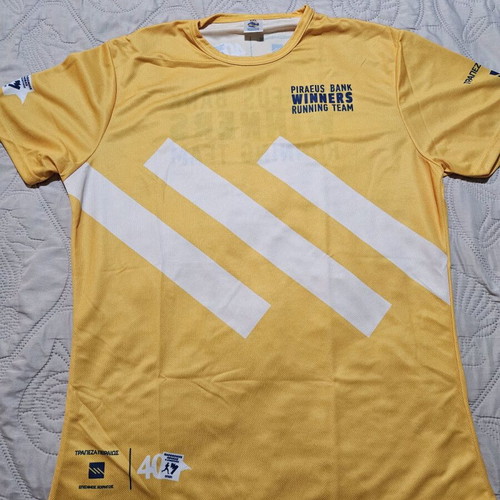 Piraeus Bank T-shirt like new, yellow, XXL