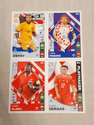 Euro 2024 and Panini Top Class 2023 Trading Cards new, pack of 40