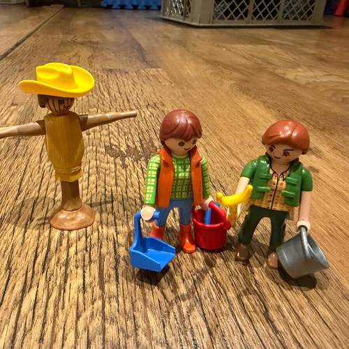 Playmobil farmers like new, all together