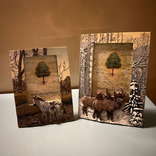 Animal photo frames new, set of 2 pieces