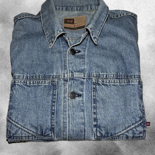 Diesel Denim Jacket like new, light blue vintage wash, classic fit