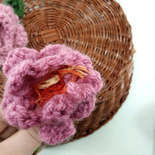 Handmade crochet flowers made to order, decorative