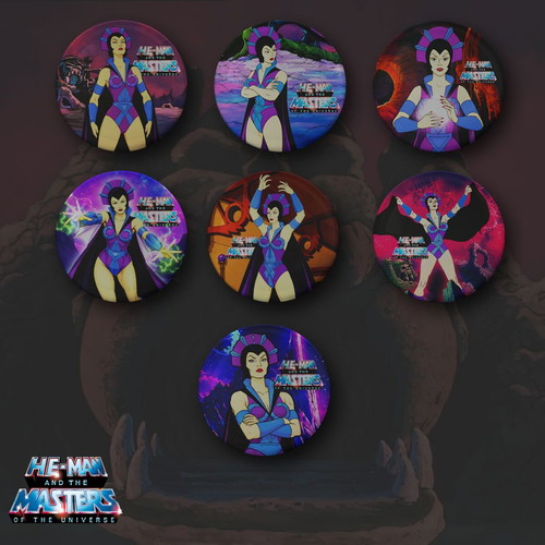 He-Man and the Masters of the Universe Evil Lyn Pin Set new, 7 pcs