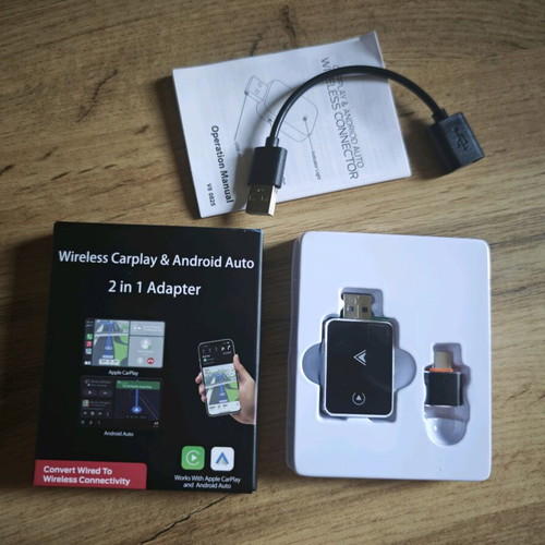 Wireless CarPlay & Android Auto Adapter new, 2 in 1