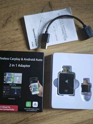 Wireless CarPlay & Android Auto προσαρμογέας νέος, 2 σε 1