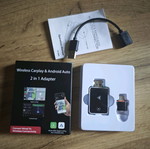Wireless CarPlay & Android Auto Adapter new, 2 in 1