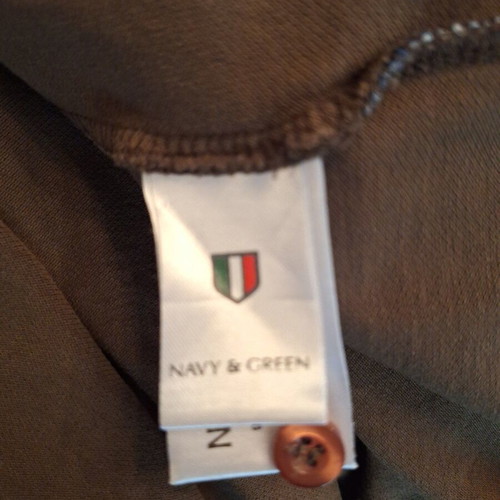 Navy & Green long-sleeve shirt like new, olive color, size M