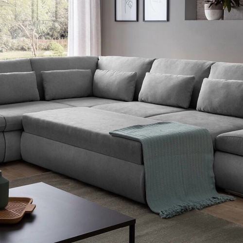 Corner sofa bed new with storage space
