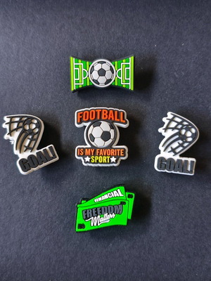 Crocs Charms Football Goal Set like new