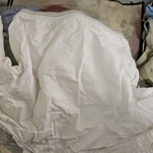 Children's jacket used, white for about 18 months