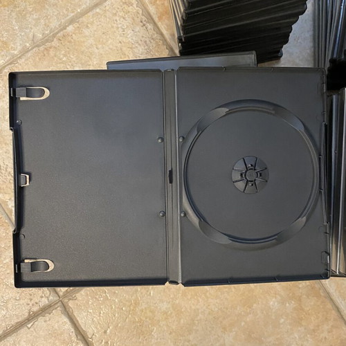 DVD cases pack of 82 like new, single black