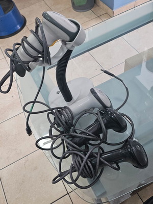 Barcode scanner Symbol LS2208, πακέτο 4 με βάση