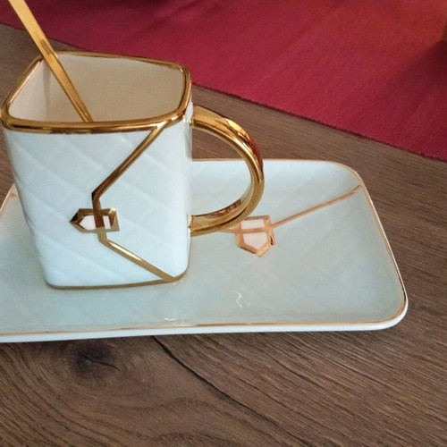 Ceramic cup and saucer like new