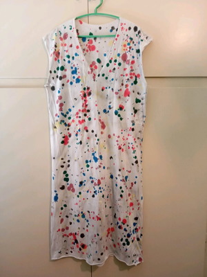 Handmade beach/sleep dress L/XL like new, multicolored