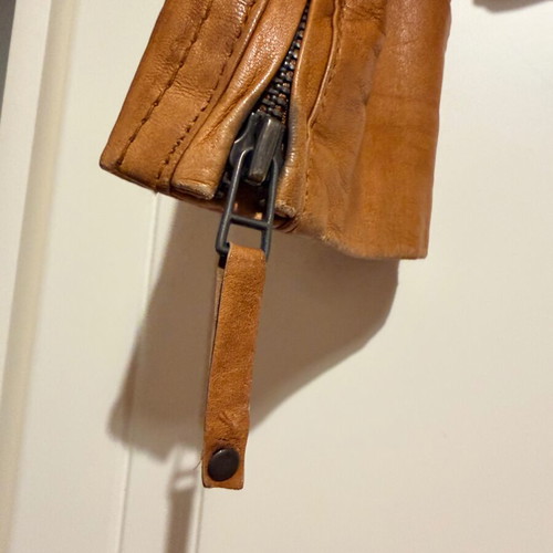 Leather BSB jacket used, brown, size L