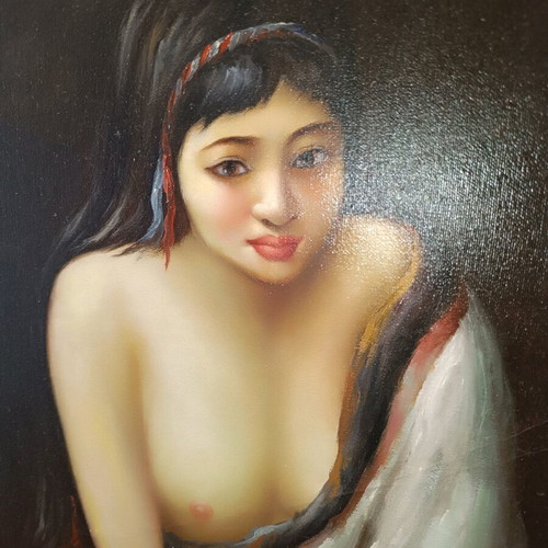 Old oil painting like new, rare piece