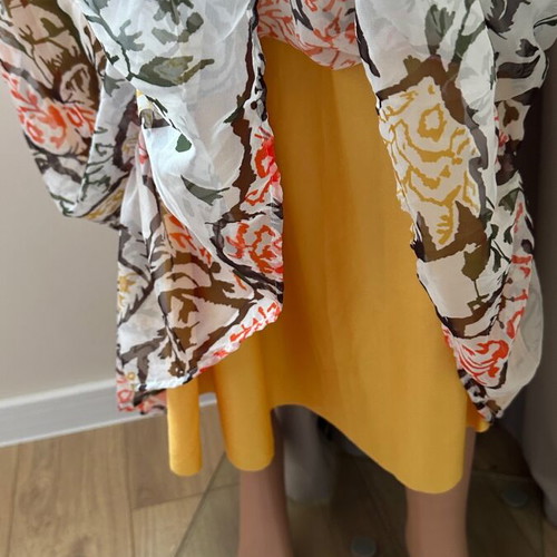 Chiffon dress new, size S, colorful