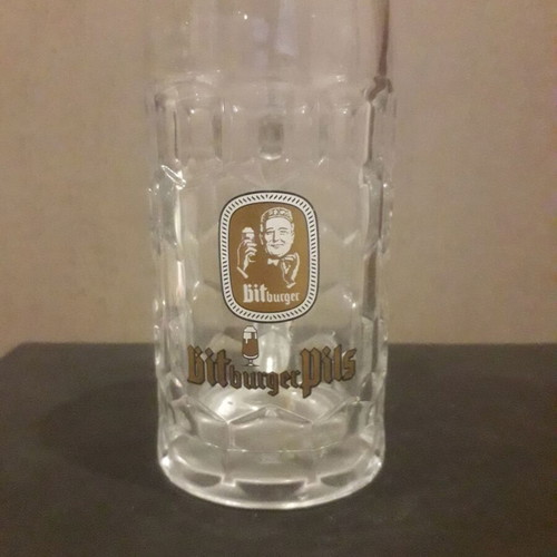 Bitburger pils 0.3 beer mug used