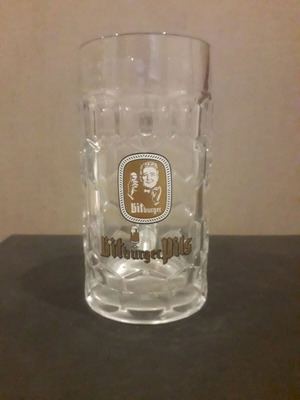 Bitburger pils 0.3 beer mug used