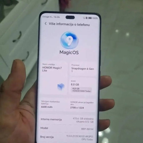 Honor Magic 7 Lite 512GB like new smartphone
