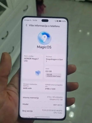 Honor Magic 7 Lite 512GB smartphone σαν καινούργιο