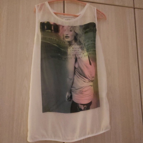Blouse used transparent with design