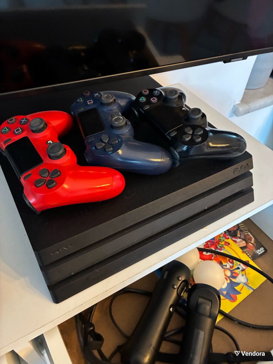PlayStation4Proμεταχειρισμένομε3χειριστήρια,1TB