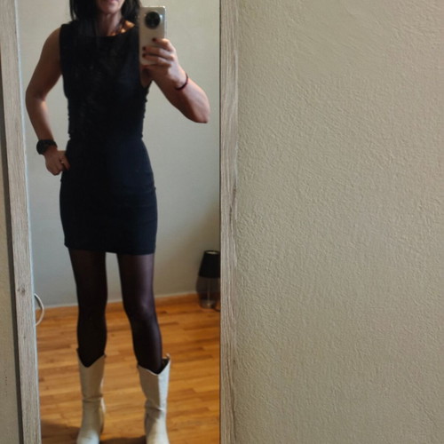 Mini dress black tight Bershka new, size S