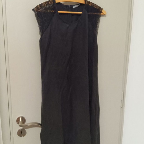 Mini black dress Regalinas like new, elegant shift with lace details