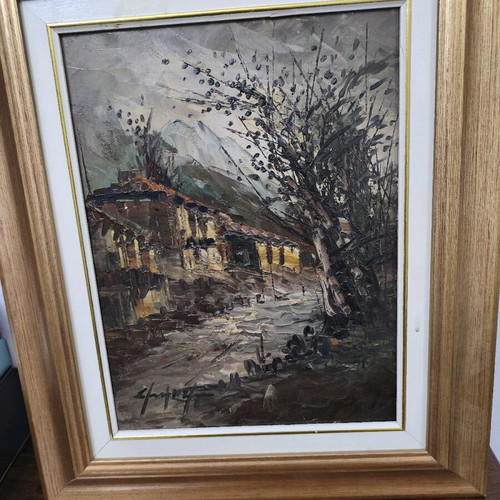 Greek Landscape with Spatula Smyrneos new, 1960-70 decade