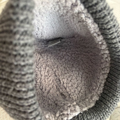 Superdry women's winter hat like new, grey, warm with fur lining