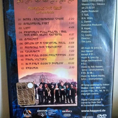 Haggard Live In Mexico DVD like new